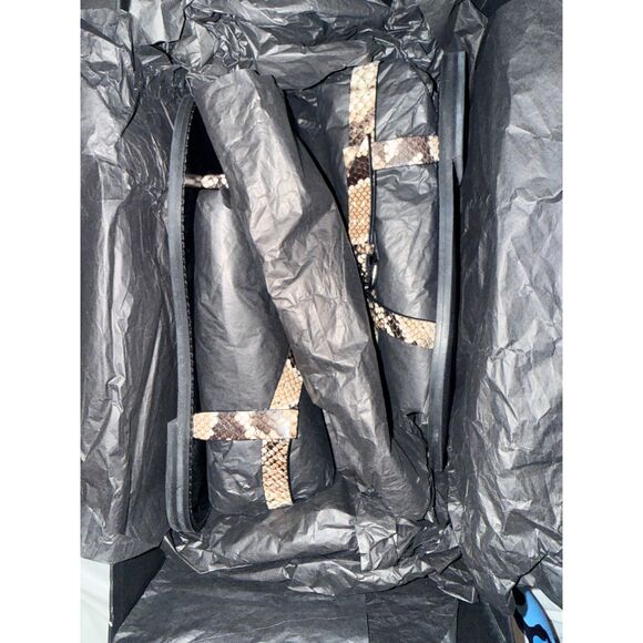 NIB The Kooples Women's Python Sandals in Perforated Leather size 39 - Picture 10 of 12